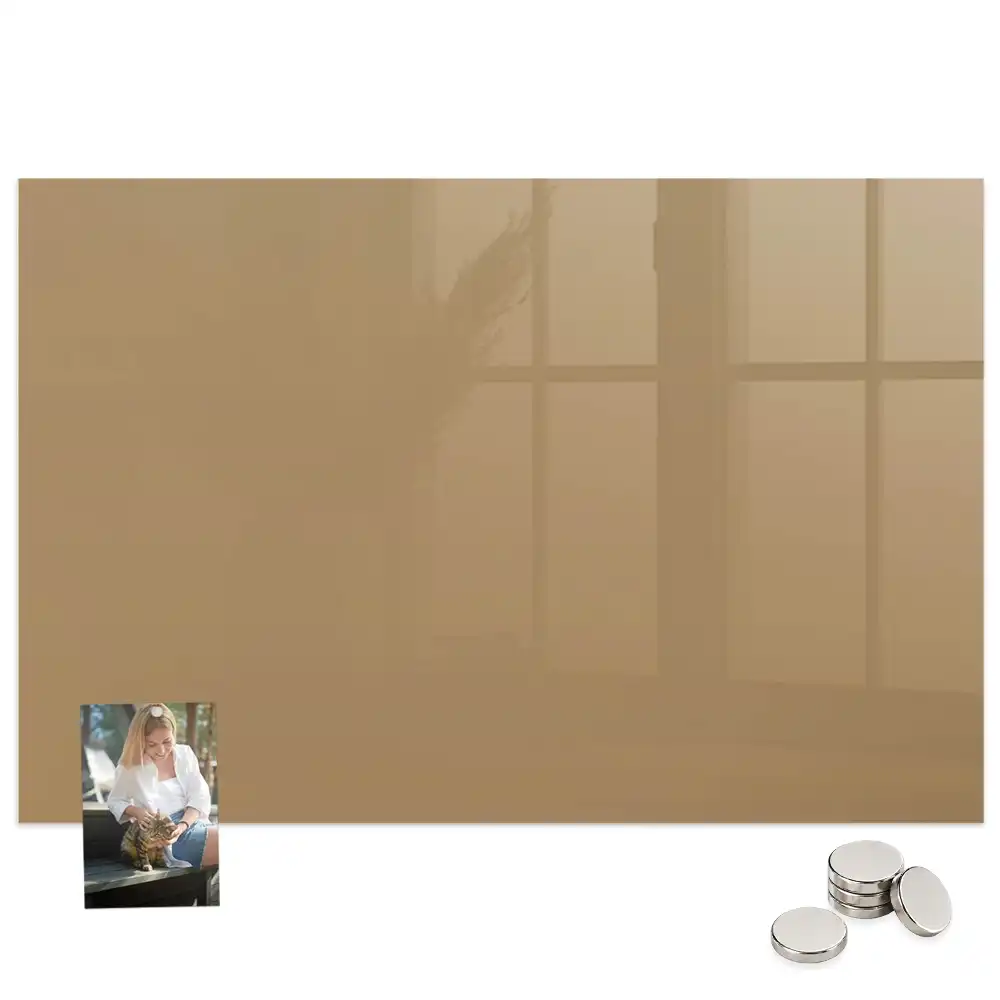 Tableau magnétique décoratif beige foncé