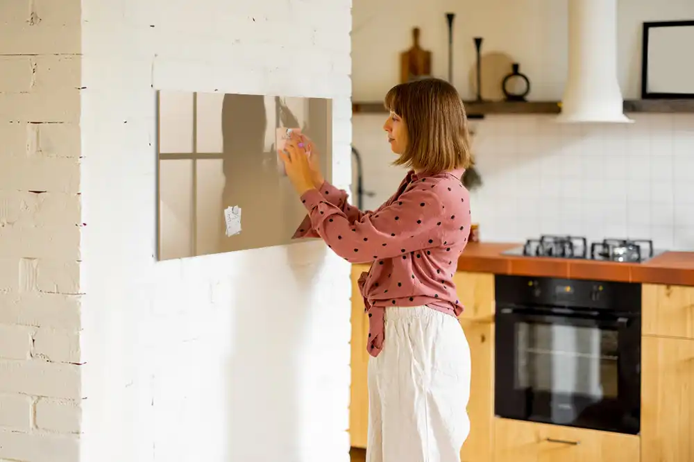 Tableau magnétique décoratif beige foncé