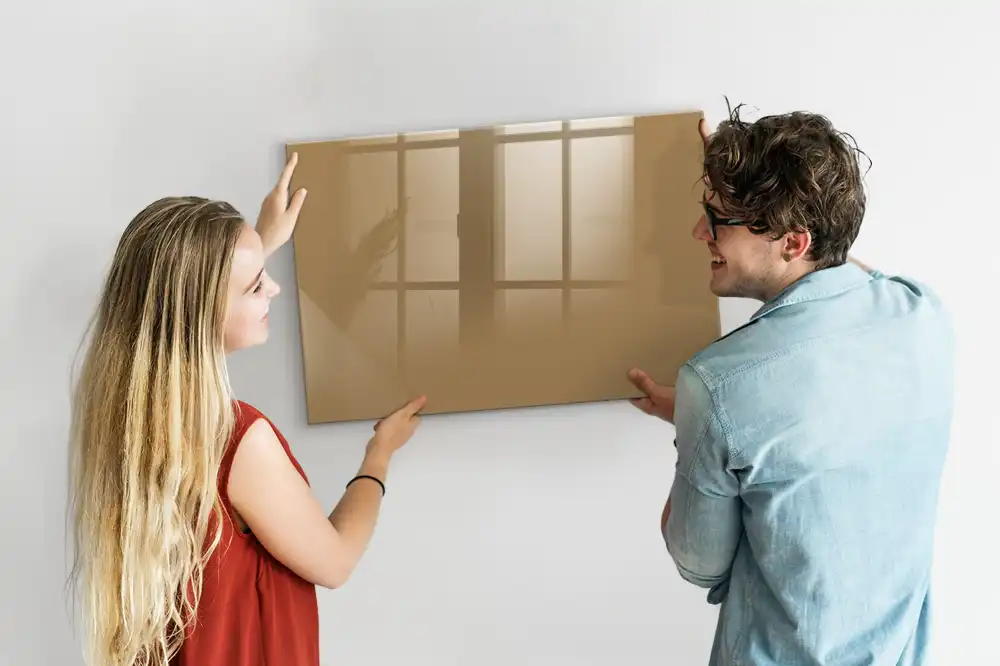 Tableau magnétique décoratif beige foncé