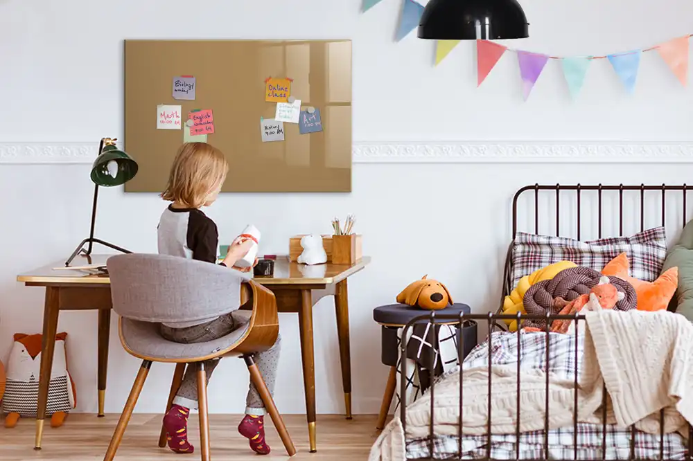 Tableau magnétique décoratif beige foncé