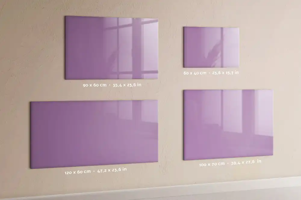 Tableau mural magnétique couleur lilas