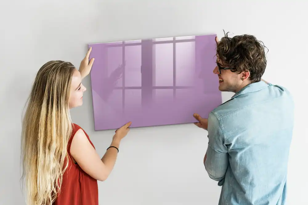 Tableau mural magnétique couleur lilas