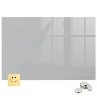 Tableau en verre magnétique gris clair