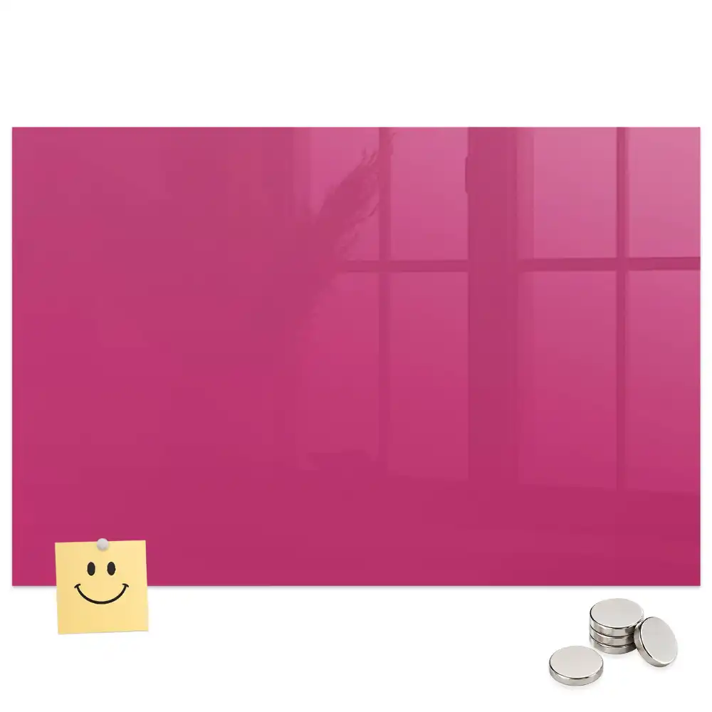 Tableau magnétique rose intense pour magnets