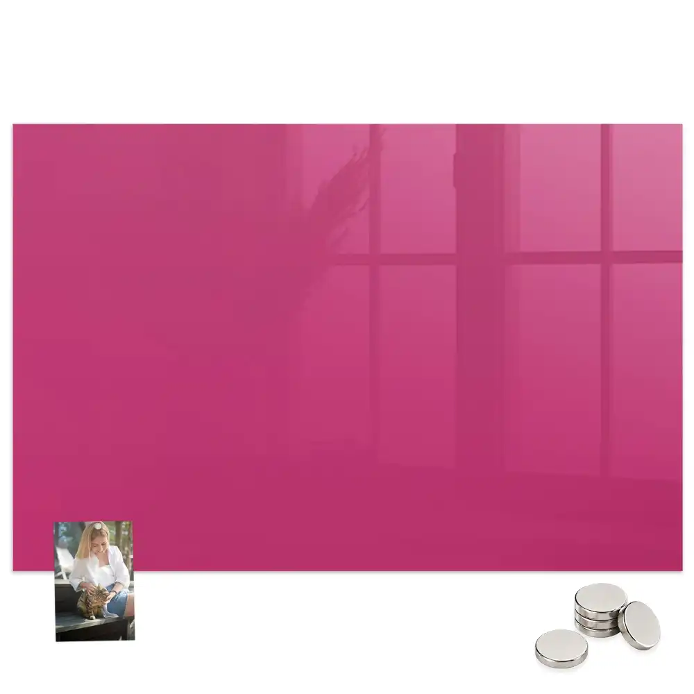 Tableau magnétique rose intense pour magnets