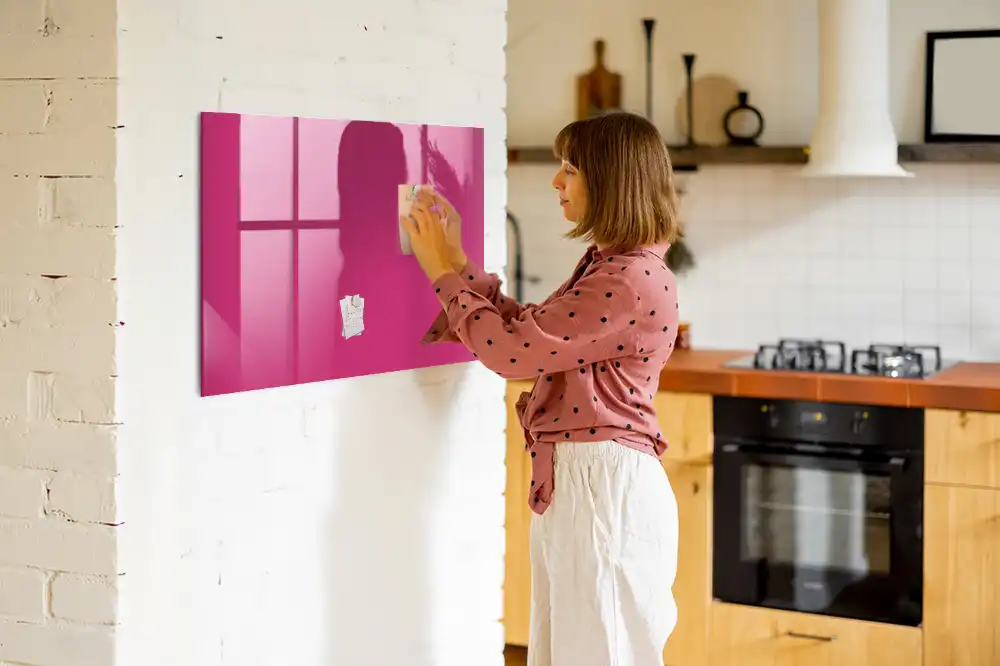 Tableau magnétique rose intense pour magnets
