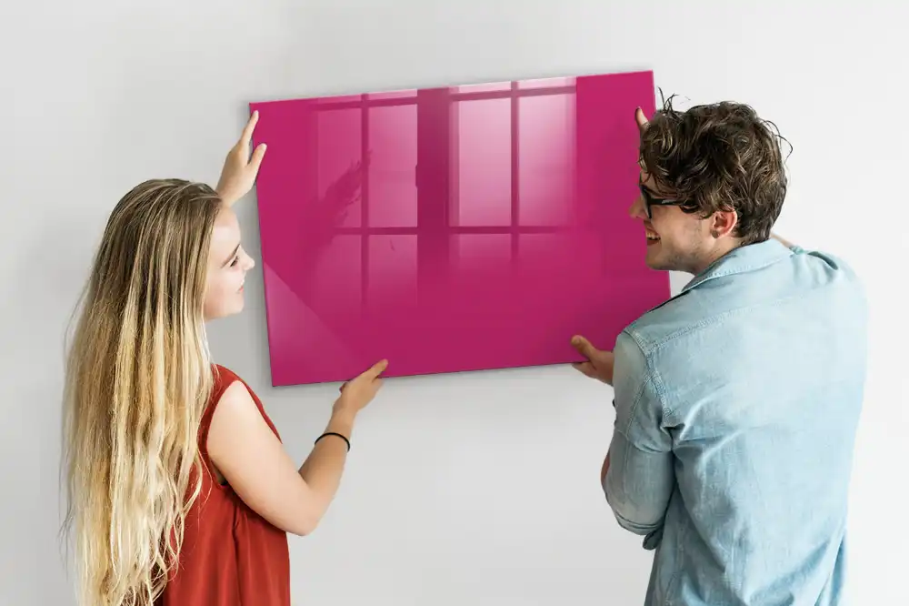 Tableau magnétique rose intense pour magnets