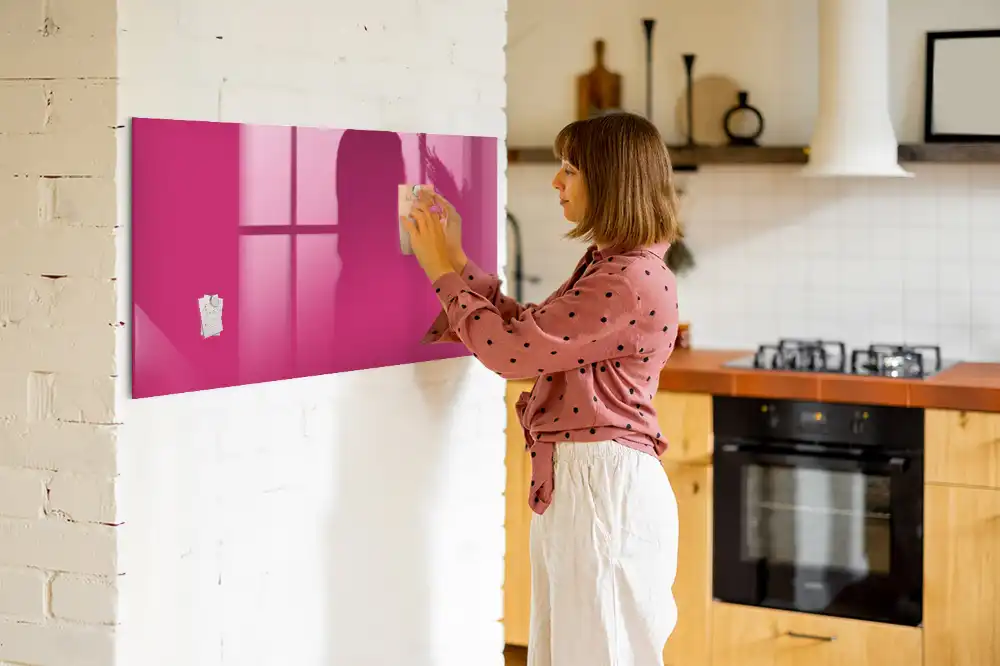 Tableau magnétique rose intense pour magnets