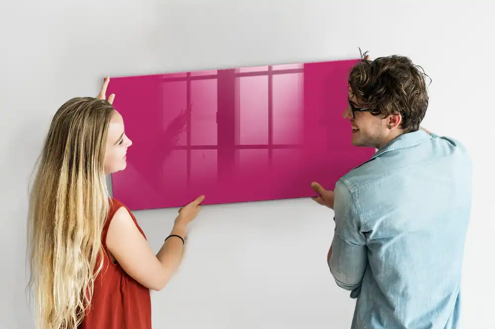 Tableau magnétique rose intense pour magnets