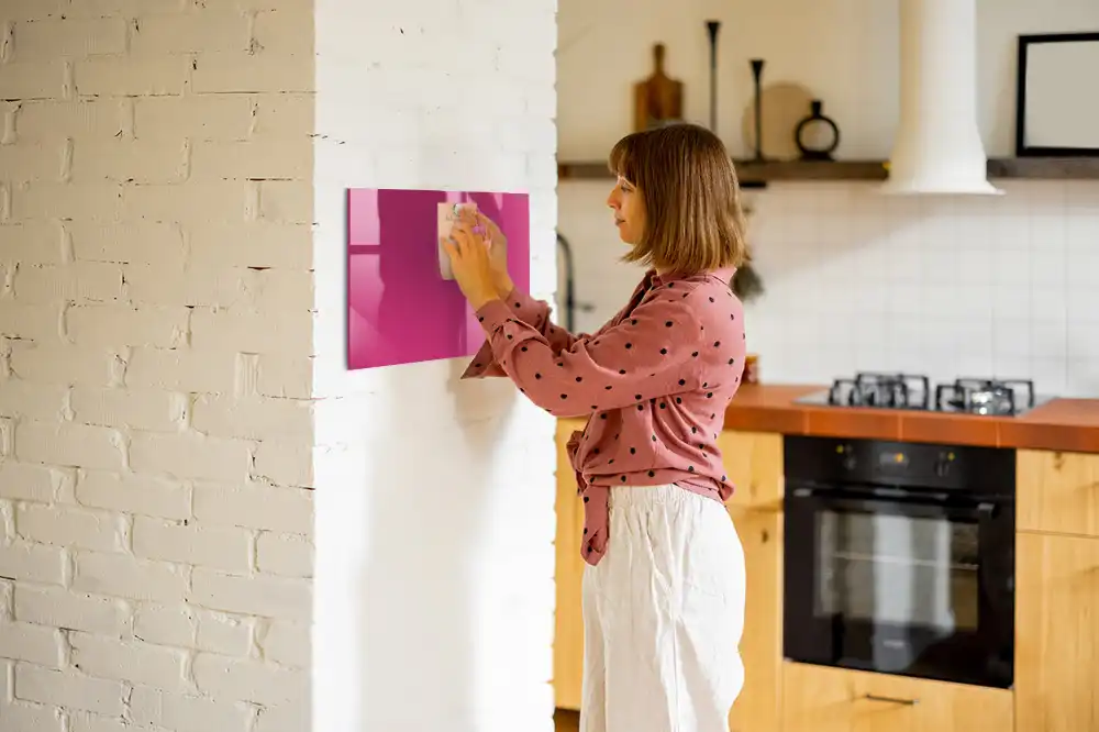 Tableau magnétique rose intense pour magnets