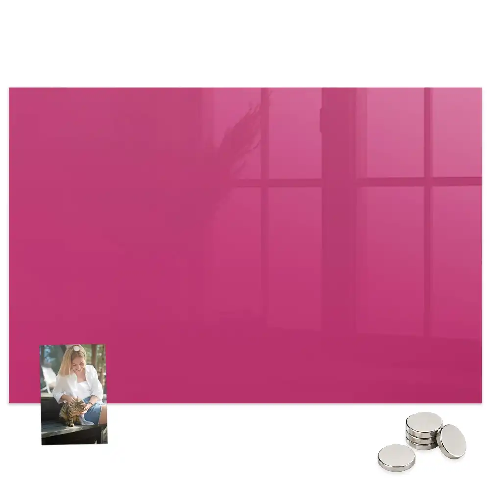 Tableau magnétique rose intense pour magnets
