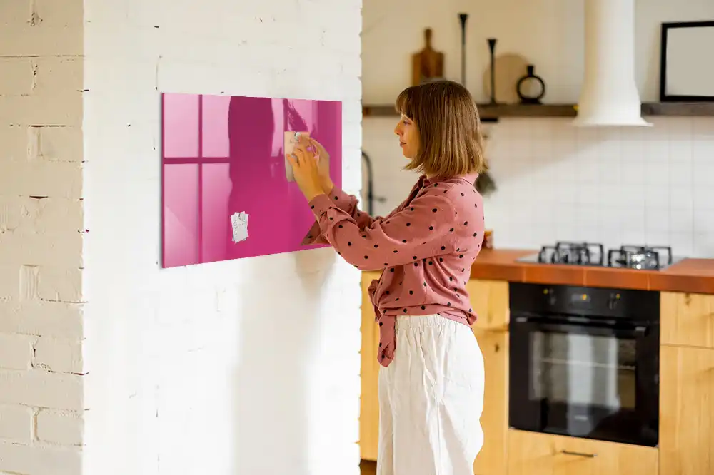 Tableau magnétique rose intense pour magnets