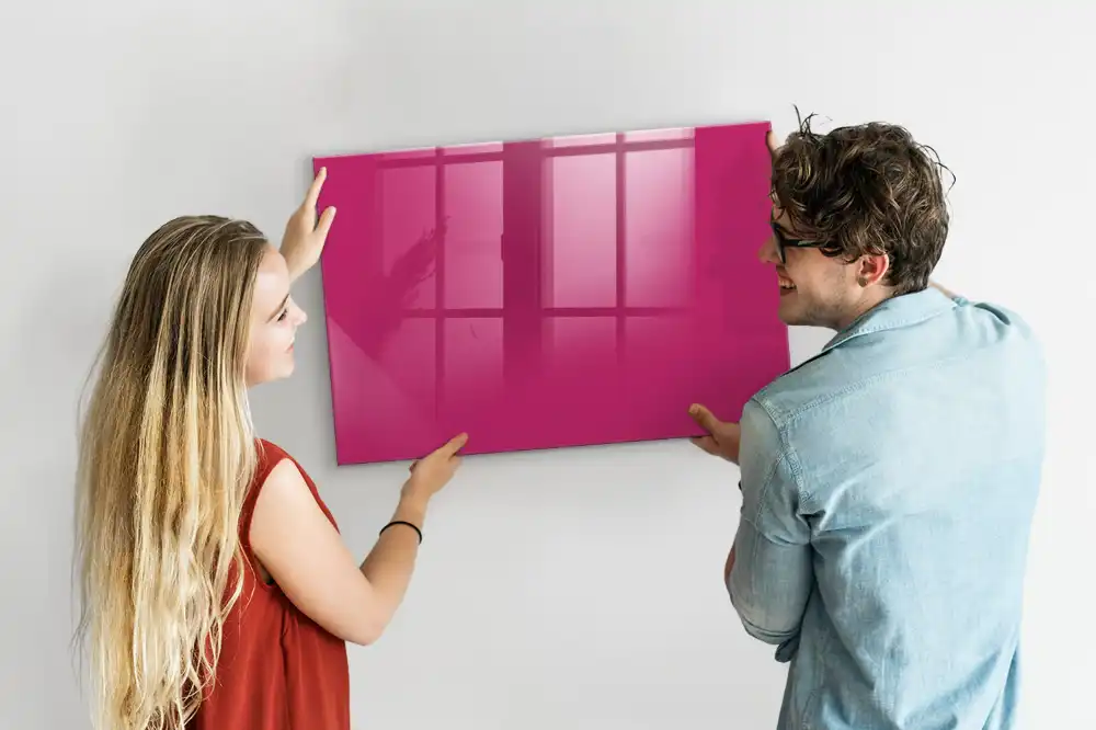 Tableau magnétique rose intense pour magnets