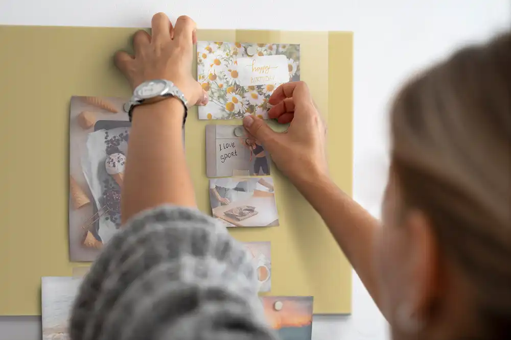 Tableau aimanté décoratif couleur crème