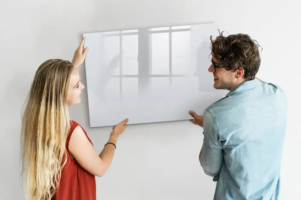 Tableau mural magnétique blanc foncé