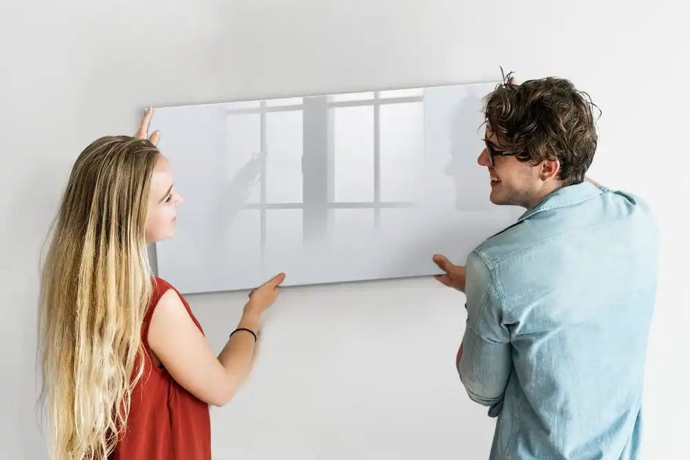 Tableau mural magnétique blanc foncé