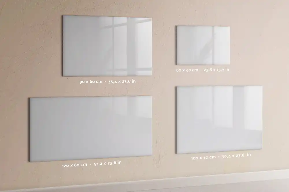 Tableau mural magnétique blanc foncé