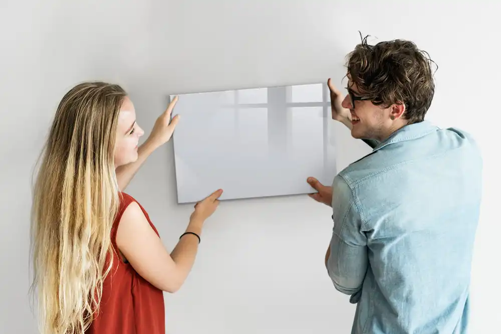 Tableau mural magnétique blanc foncé