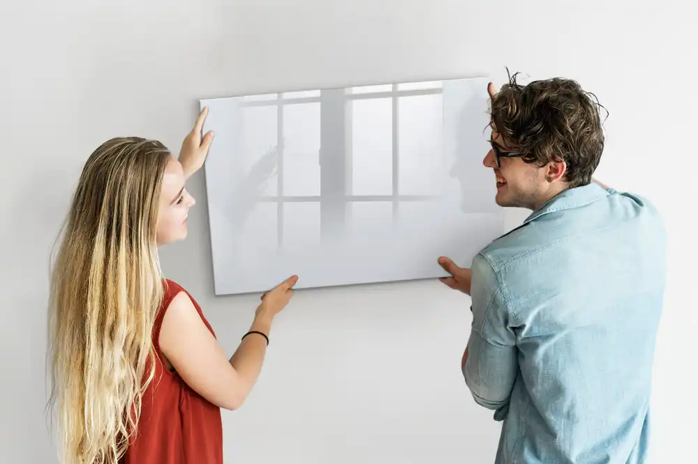 Tableau mural magnétique blanc foncé