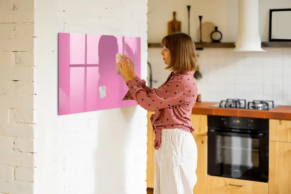 Tableau magnétique rose pour magnets