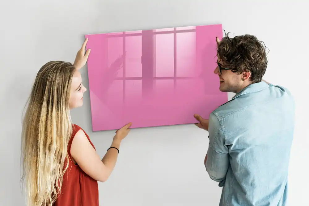 Tableau magnétique rose pour magnets