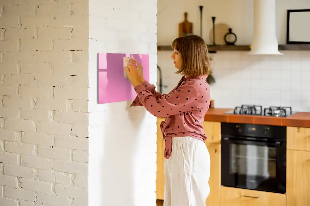 Tableau magnétique rose pour magnets