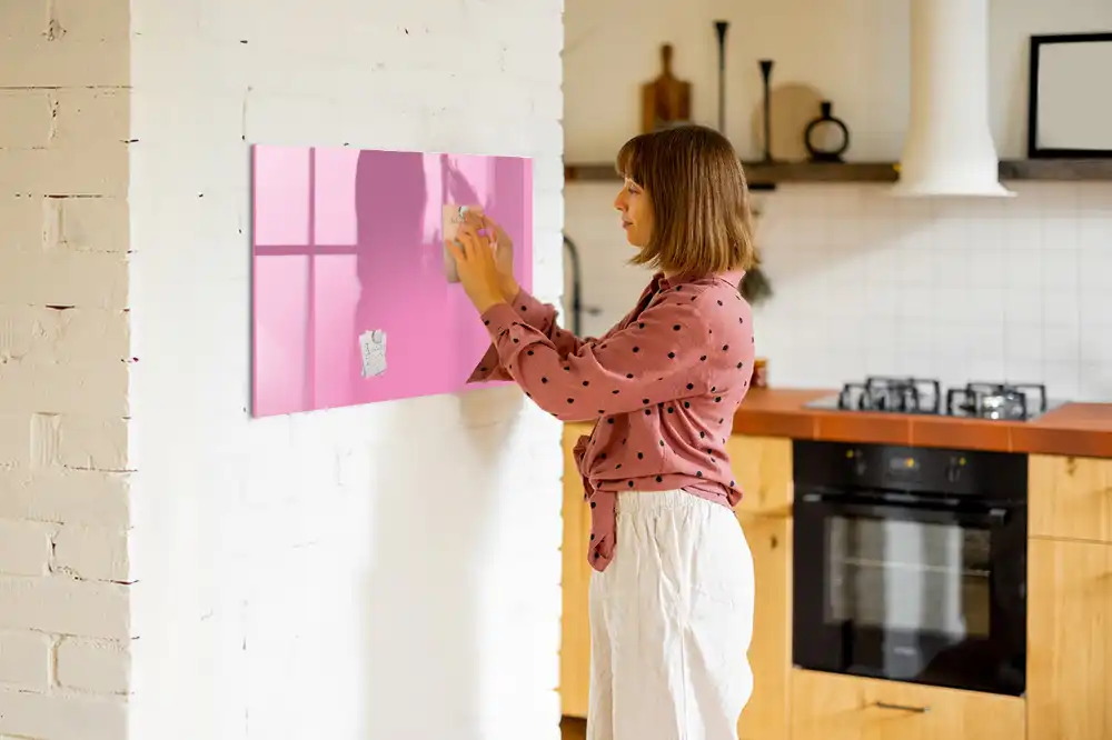 Tableau magnétique rose pour magnets