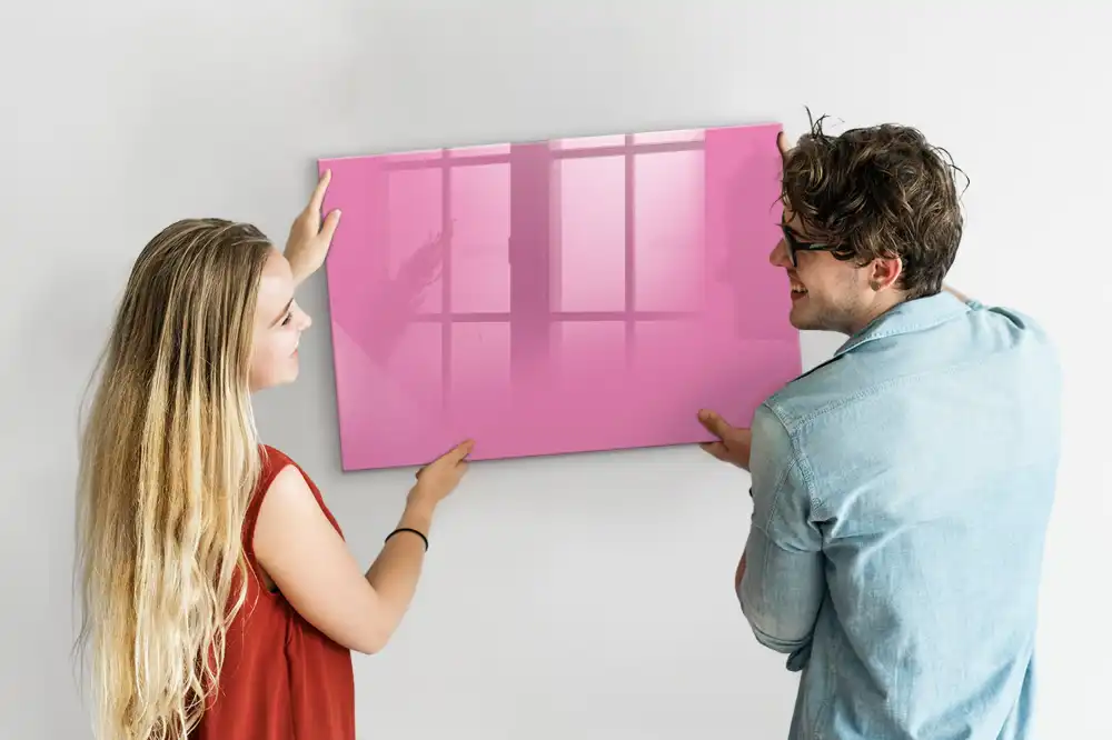 Tableau magnétique rose pour magnets