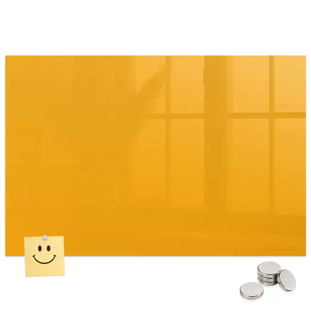 Tableau aimanté décoratif jaune doré