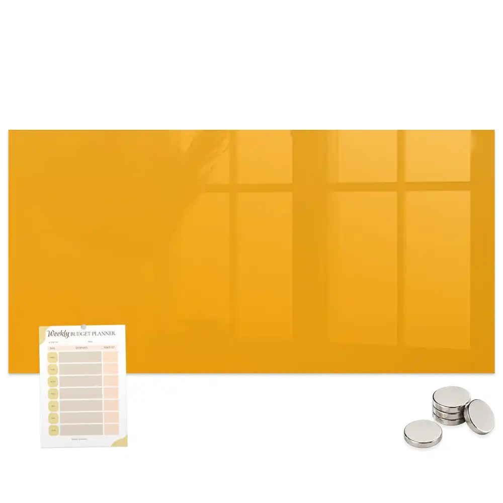 Tableau aimanté décoratif jaune doré