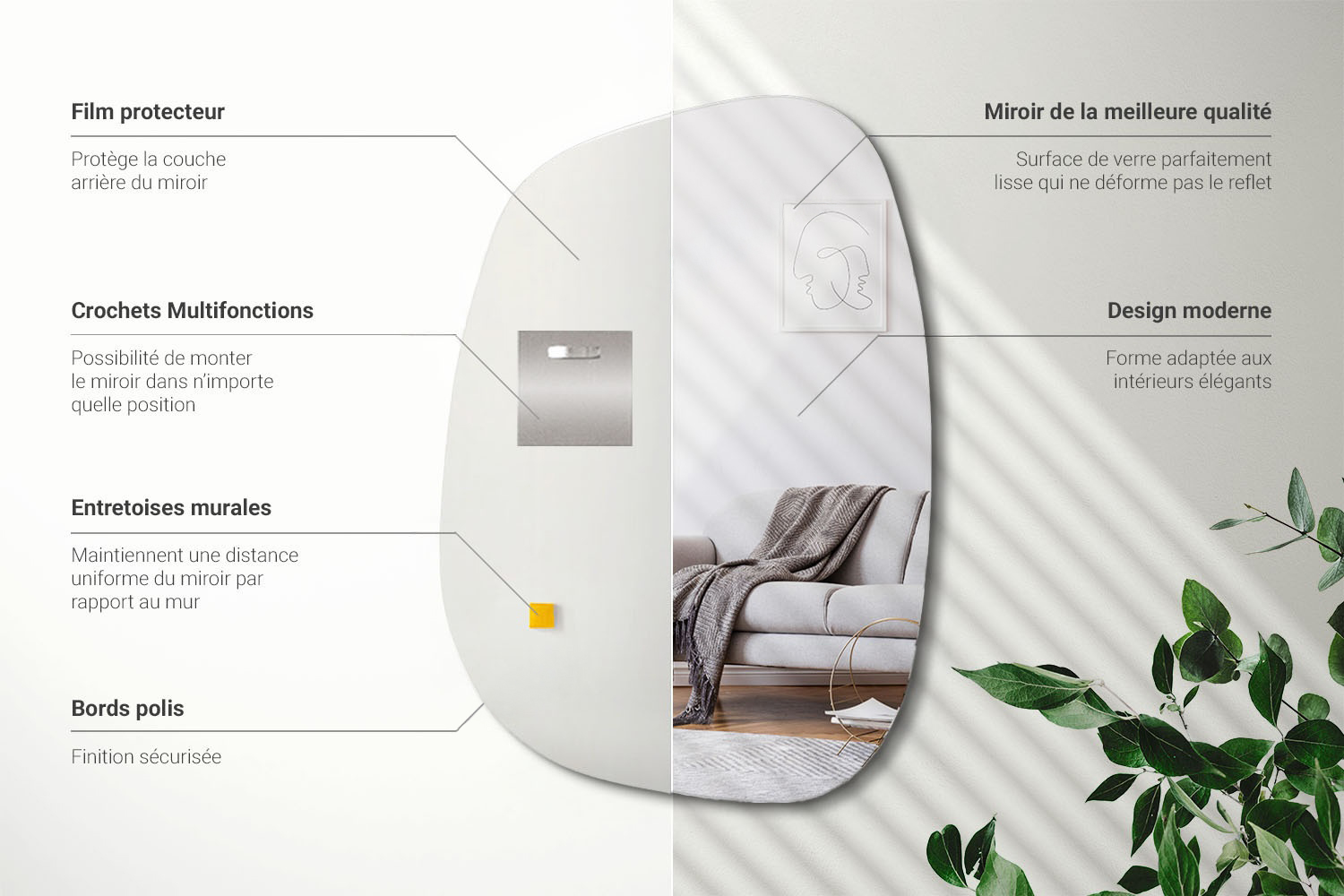 Informations sur le miroir irrégulier